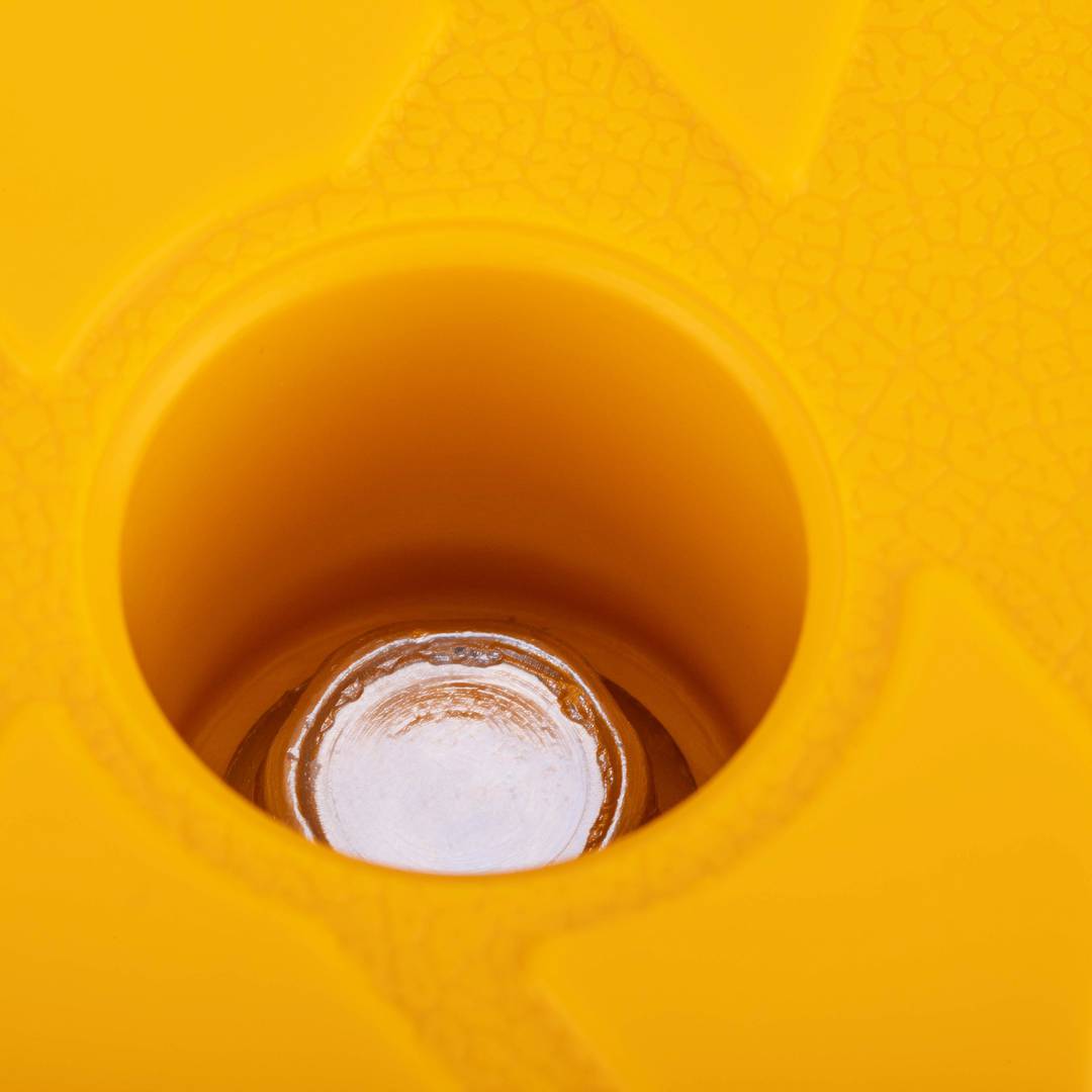 Redutor de velocidade para carros amarelo 100 x 250 x 50 mm