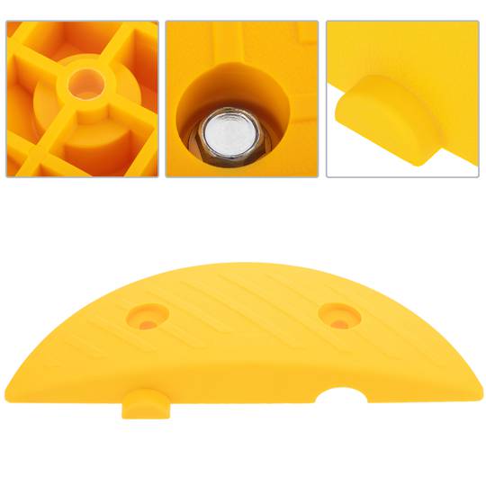 Badén reductor de velocidad para coches 110 x 300 x 40 mm amarillo