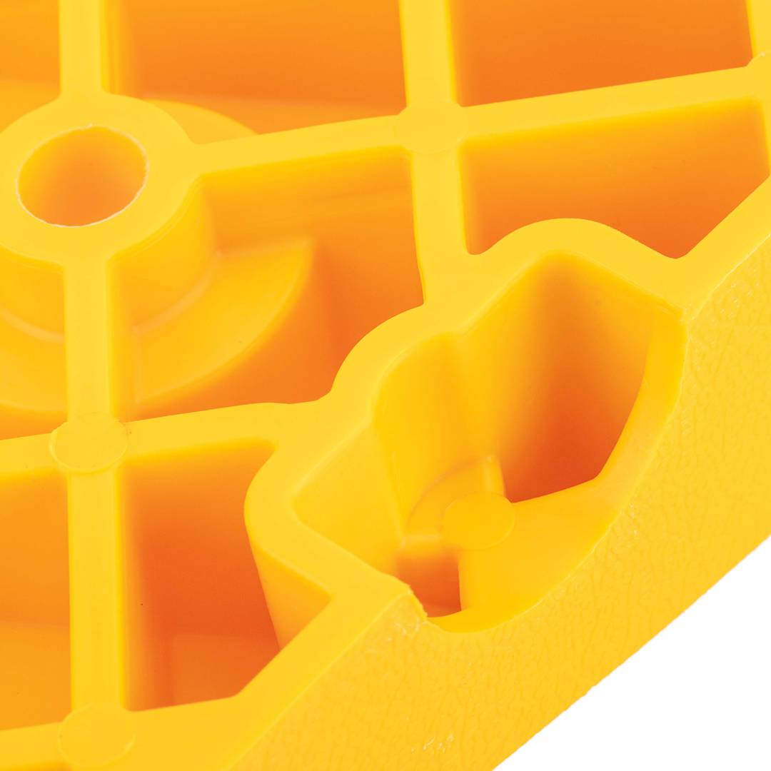 Badén reductor de velocidad para coches 110 x 300 x 40 mm amarillo