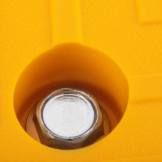 Badén reductor de velocidad para coches 110 x 300 x 40 mm amarillo