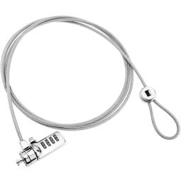 Diebstahlsicheres Kabel für Laptop und Notebook. 4-stelliges Sicherheitsschloss