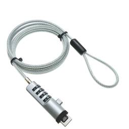 Cabo USB de bloqueio para caderno. Segurança de 4 dígitos.