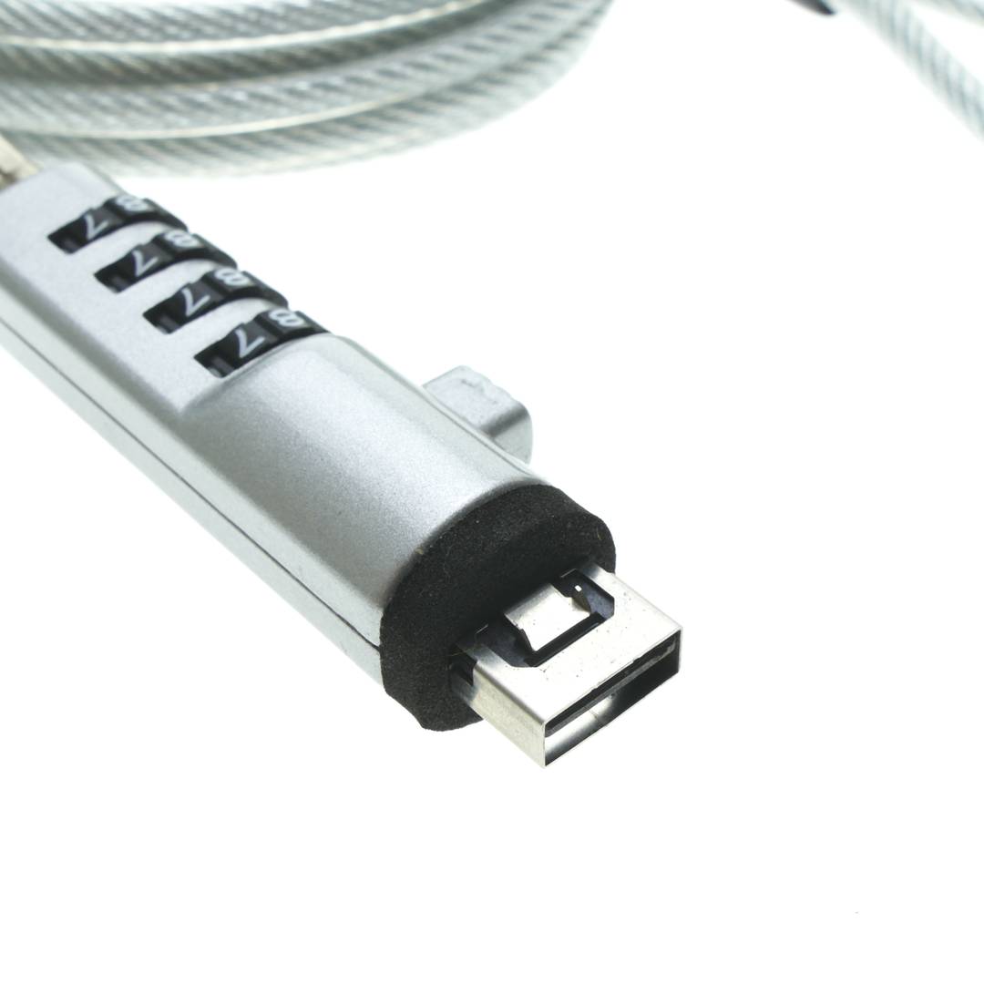 Notizbuch USB Kabelschloss mit 4-stelligen Sicherheits