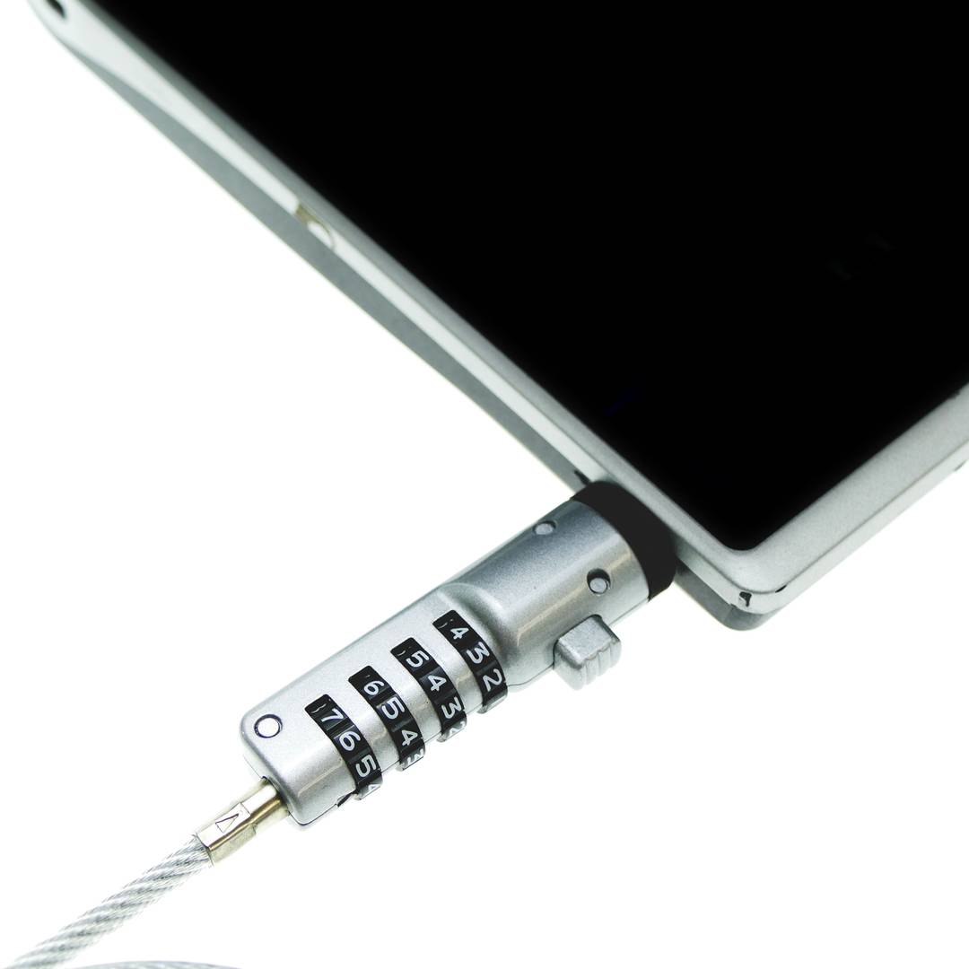 Notizbuch USB Kabelschloss mit 4-stelligen Sicherheits