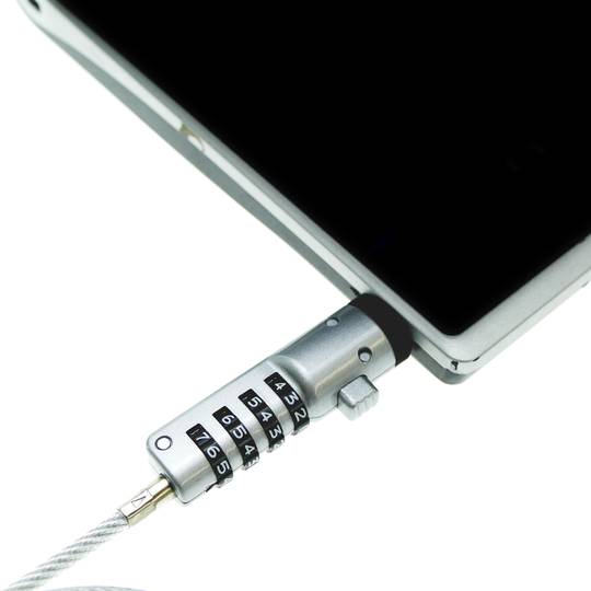 Notizbuch USB Kabelschloss mit 4-stelligen Sicherheits