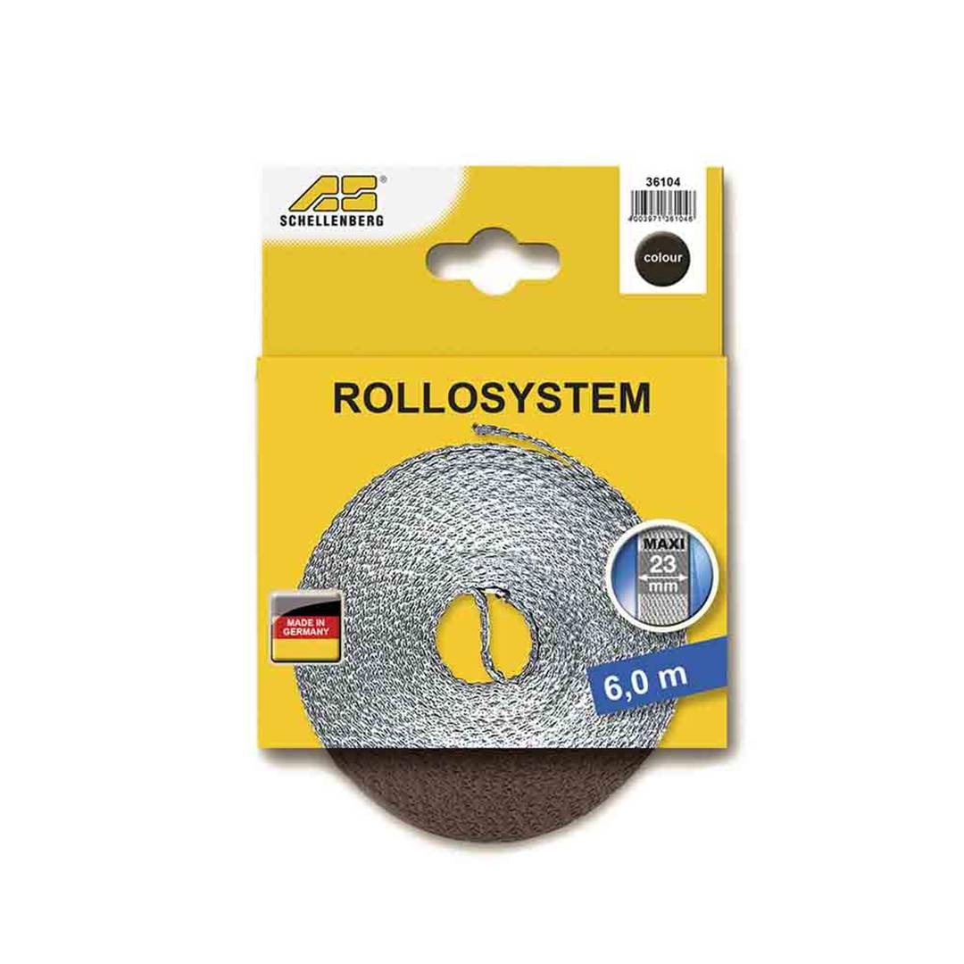 Schellenberg Brown Nylon Blind Tape 23mm x 6m
