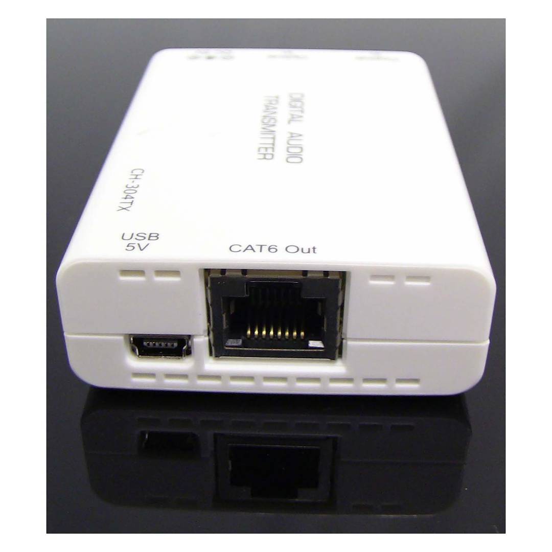 Digital Audio Extender UTP to coaxial and toslink Cat.5
