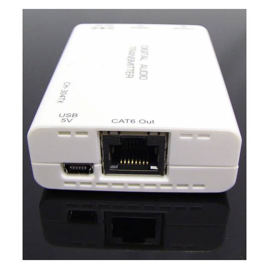Extender Audio numérique coaxial et UTP Cat.5 toslink