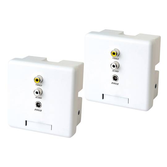 Áudio Vídeo Extender UTP Cat.5 transmissor e receptor alimentado parede CW02AP