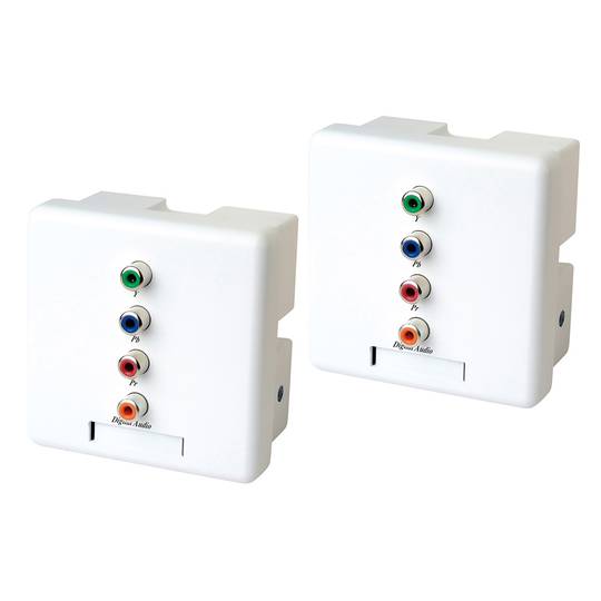 Digital Audio Extender UTP Cat.5 transmissor de vídeo YPbPr e receptor parede YW02D