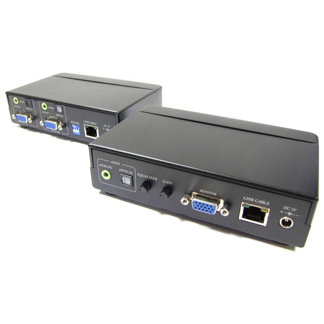 Extensor VGA i àudio i SPDIF UTP Cat.5 emissor i receptor VE02DA