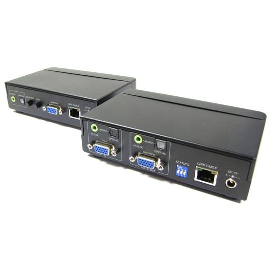 Extensor VGA i àudio i SPDIF UTP Cat.5 emissor i receptor VE02DA