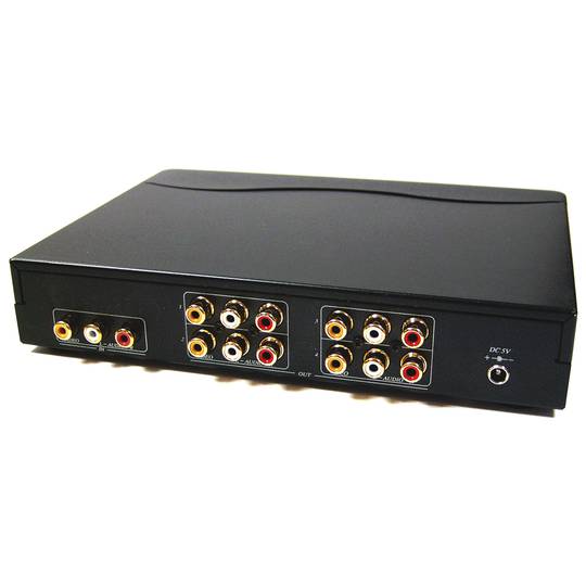 Multiplicador d'àudio i vídeo compost de 4 ports CD04A