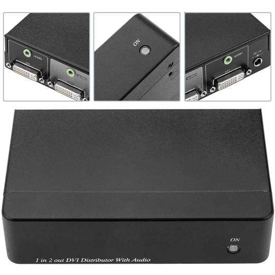 Multiplicador DVI-D i Àudio de 2 ports DD02A
