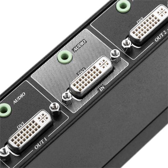 Multiplicador DVI-D i Àudio de 2 ports DD02A