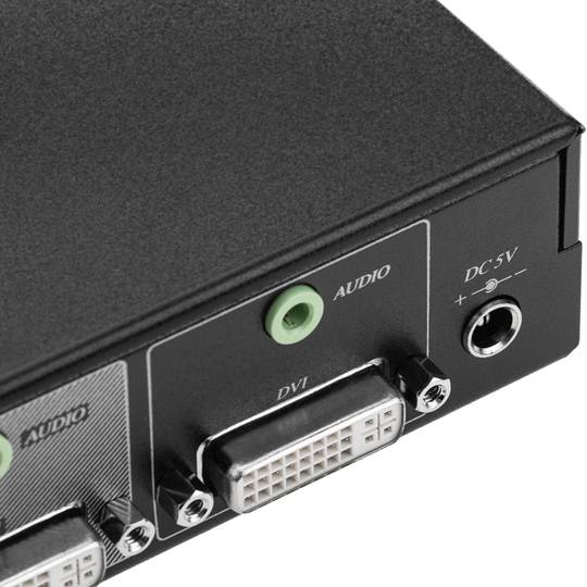 Multiplicador DVI-D i Àudio de 2 ports DD02A