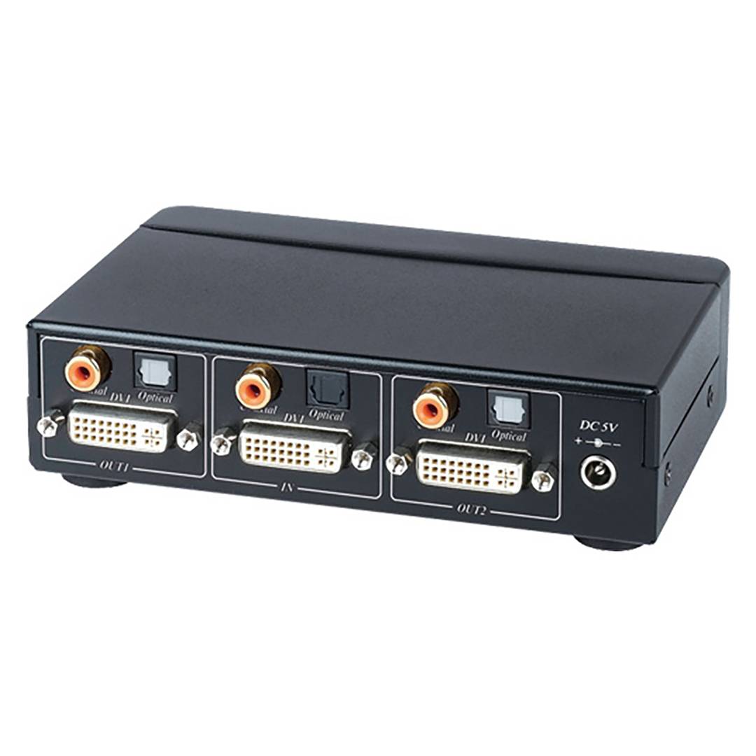 DVI-D-multiplier en 2-poorts digitale audio DD02D