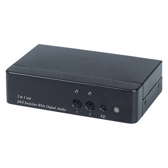 DVI and digital audio switch 2 ports DS02D - Cablematic