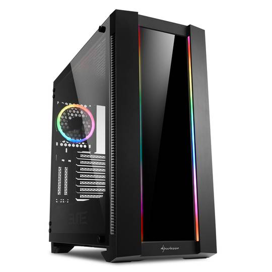 Boîtier Sharkoon ELITE SHARK CA200G ATX avec 2 ports USB 3.0 sans alimentation.