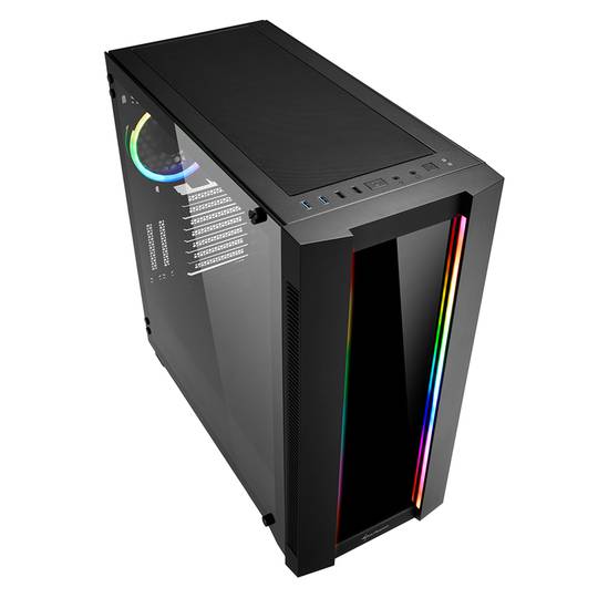 Boîtier Sharkoon ELITE SHARK CA200G ATX avec 2 ports USB 3.0 sans alimentation.