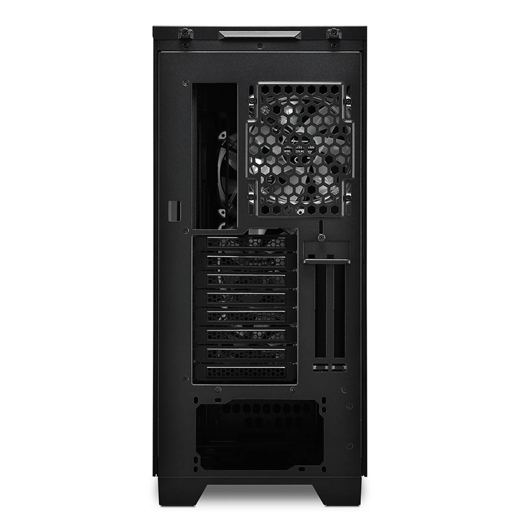 Caja ATX Sharkoon ELITE SHARK CA300H con 2 Puertos USB 3.0 sin Fuente de Alimentación, Color Negro