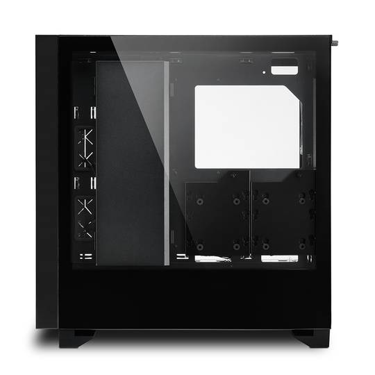 Boîtier Sharkoon ELITE SHARK CA300T ATX avec 2 ports USB 3.0 sans alimentation, couleur noire.