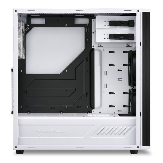 Caja ATX Sharkoon M25-W con 2 Puertos USB 3.0 sin Fuente de Alimentación en Color Blanco.