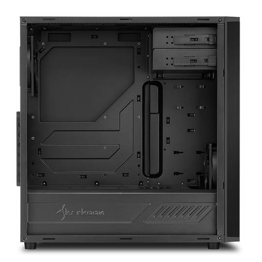 Caixa Sharkoon M25-V ATX com 2 portas USB 3.0 sem fonte de alimentação.