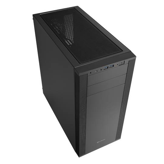 Caixa Sharkoon M25-V ATX com 2 portas USB 3.0 sem fonte de alimentação.