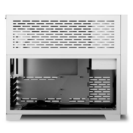 Caixa SHARKOON MS-Y1000 MATX com 2 portas USB 3.0 sem fonte de alimentação, cor branca.