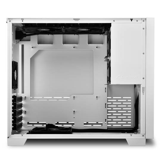 Caixa SHARKOON MS-Y1000 MATX com 2 portas USB 3.0 sem fonte de alimentação, cor branca.
