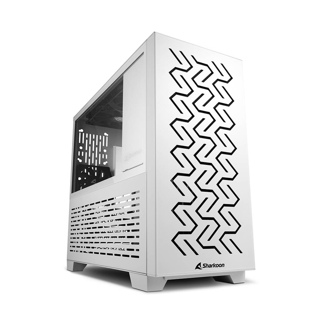 Caja SHARKOON MS-Z1000 MATX con 2 Puertos USB 3.0 sin Fuente de Alimentación en Color Blanco.