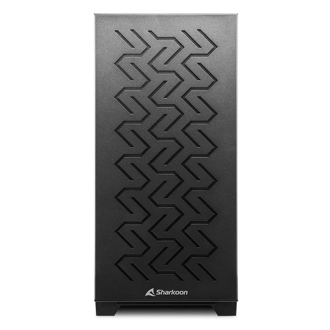 SHARKOON MS-Z1000 MATX Box met 2 USB 3.0-poorten zonder zwarte voeding.