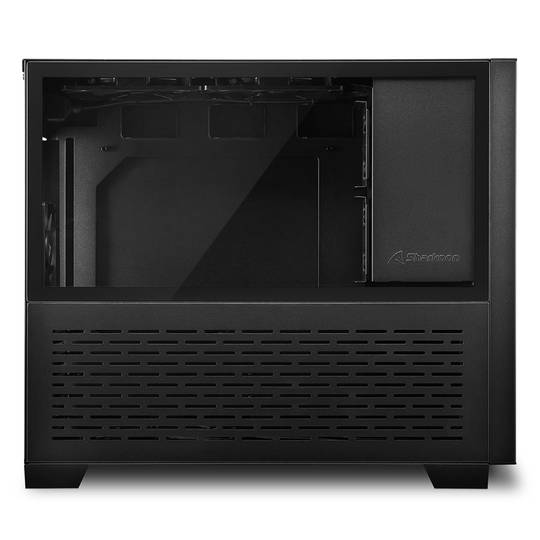 SHARKOON MS-Z1000 MATX Box met 2 USB 3.0-poorten zonder zwarte voeding.