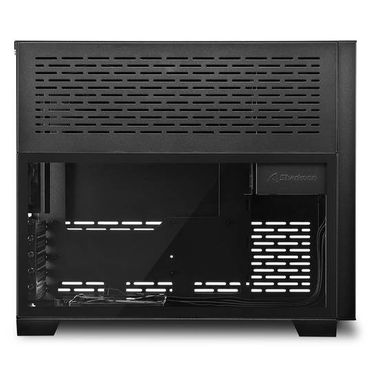SHARKOON MS-Z1000 MATX Box met 2 USB 3.0-poorten zonder zwarte voeding.