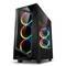 Caja ATX SHARKOON REV200 con 2 Puertos USB 3.0 y RGB sin Fuente de Alimentación, Color Negro.