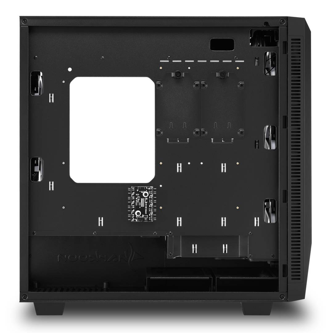 Caja ATX SHARKOON REV200 con 2 Puertos USB 3.0 y RGB sin Fuente de Alimentación, Color Negro.