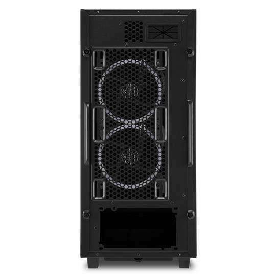 Caja ATX SHARKOON REV200 con 2 Puertos USB 3.0 y RGB sin Fuente de Alimentación, Color Negro.