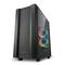 Caja ATX SHARKOON REV220 con 2 Puertos USB 3.0 y RGB sin Fuente de Alimentación, Color Negro.