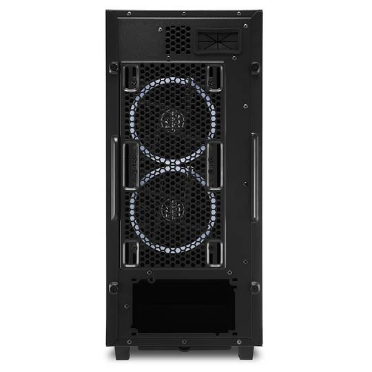 Caja ATX SHARKOON REV220 con 2 Puertos USB 3.0 y RGB sin Fuente de Alimentación, Color Negro.