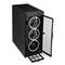 SHARKOON REV300 ATX-Gehäuse mit 2 USB 3.0- und RGB-Anschlüssen ohne Netzteil, schwarze Farbe.