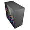 SHARKOON Pure Steel ATX-Gehäuse mit 2 USB 3.0-Anschlüssen ohne RGB-Lichtquelle.