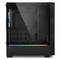 SHARKOON LIT 100 ATX-behuizing met 2 USB 3.0 RGB-poorten zonder zwarte voeding.