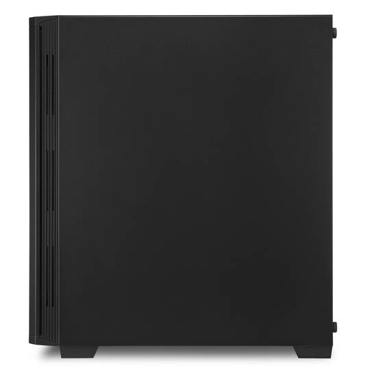 Caixa SHARKOON LIT 200 ATX com 2 portas USB 3.0 e RGB sem fonte de alimentação na cor preta.