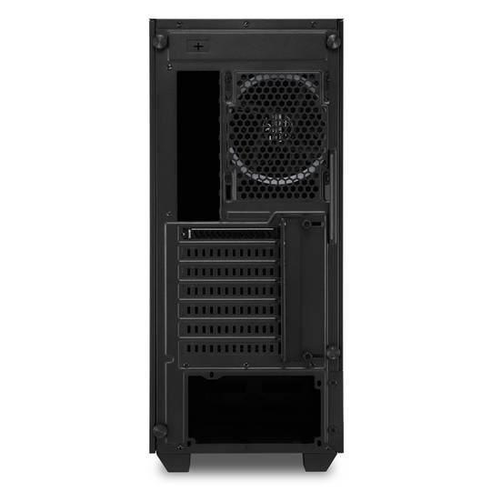 Caixa SHARKOON LIT 200 ATX com 2 portas USB 3.0 e RGB sem fonte de alimentação na cor preta.