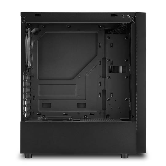 Caja ATX SHARKOON RGB Slider con 2 Puertos USB 3.0 y 1 Puerto USB 2.0 sin Fuente de Alimentación, Color Negro.