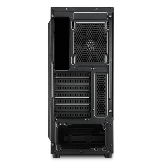 Caja ATX SHARKOON RGB Slider con 2 Puertos USB 3.0 y 1 Puerto USB 2.0 sin Fuente de Alimentación, Color Negro.