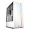SHARKOON RGB Slider ATX-behuizing met 2 USB 3.0-poorten en 1 USB 2.0-poort zonder voeding, witte kleur.