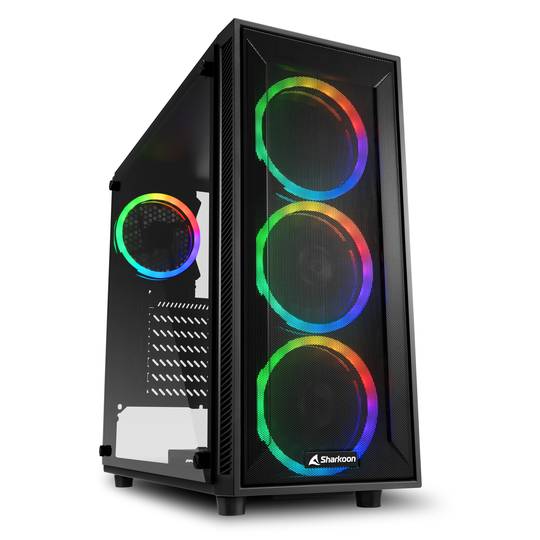 Caja ATX SHARKOON TG4M con 2 Puertos USB 3.0 y RGB sin Fuente de Alimentación.
