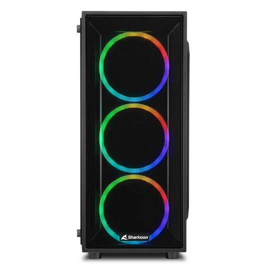 Caja ATX SHARKOON TG4M con 2 Puertos USB 3.0 y RGB sin Fuente de Alimentación.